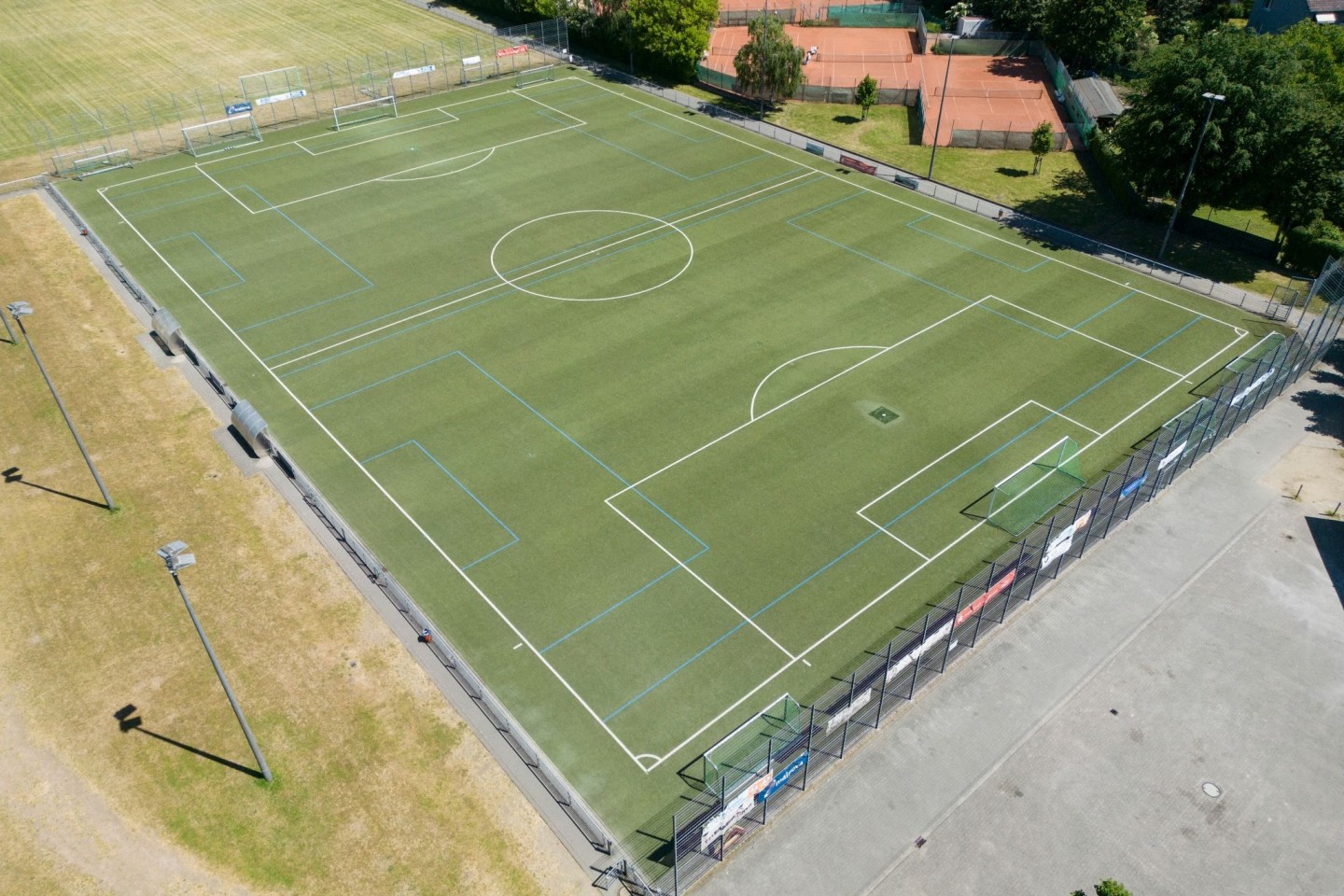 Das Spielfeld des SV Viktoria Preußen e.V. im Frankfurter Stadtteil Eckenheim: Hier kam es zu Gewalt.